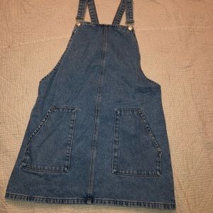 TOPSHOP Jean overall dress